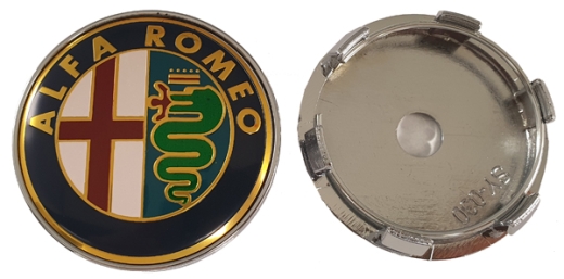 Emblema de llanta Alfa Romeo color/oro 60mm