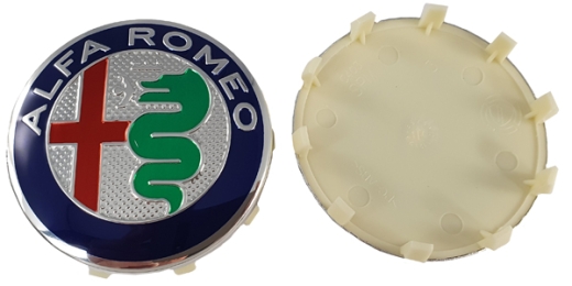 Emblema del cerchio Alfa Romeo argento/colore 60 mm