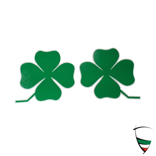 autocollant feuille de trèfle 100x100mm