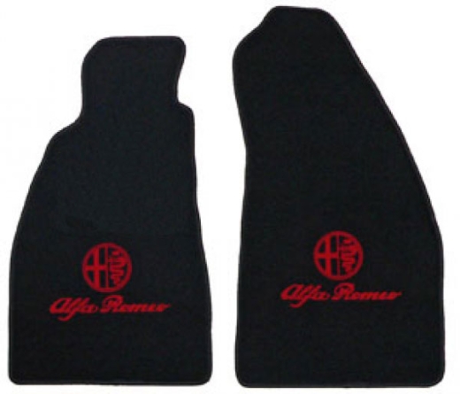 Fußmatten Spider (916) schwarz/ rotes Emblem Tuftvelour,gekettelt Rückenbeschichtung:Latex-Feinprägung