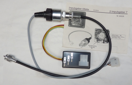 Umrüstkit Tachowelle GTV6, GTV2.0 und Alfa75 3,0 Autom. Impulsgeber mit Welle