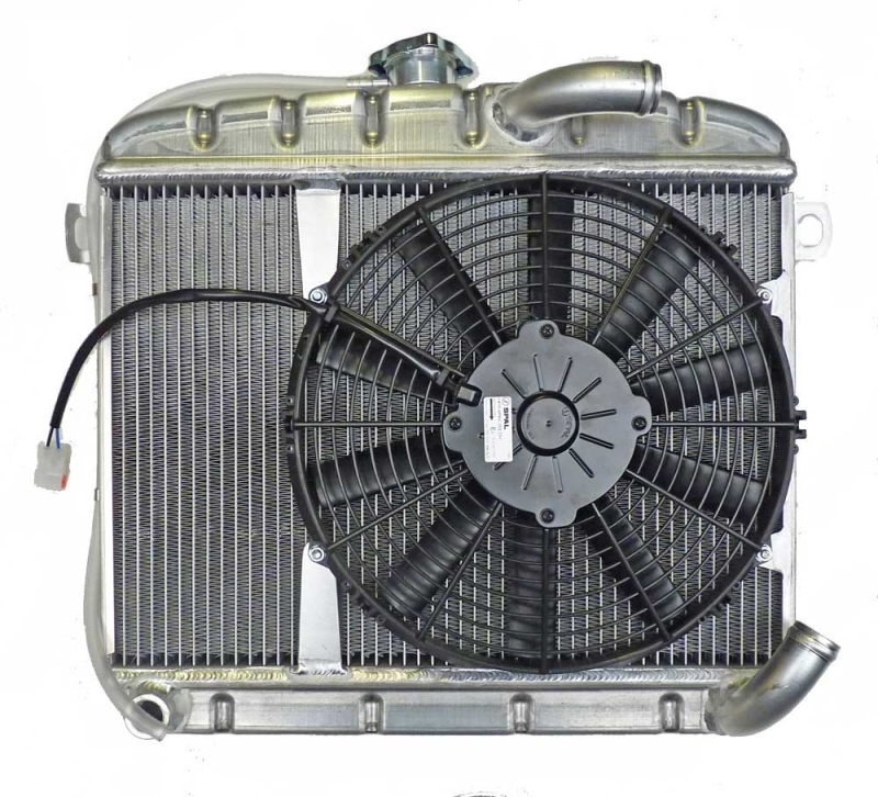 Kühler Aluminium GT 2. Serie mit Lüfter u. Kühlerdeckel