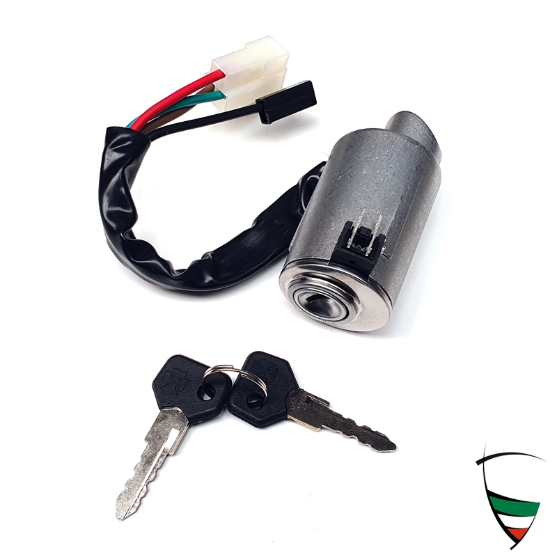 Cerradura de encendido Spider 80-93, tambien para Alfetta, GT/V/6, Giulietta (116), con iluminación (fácil de quitar si es necesario)