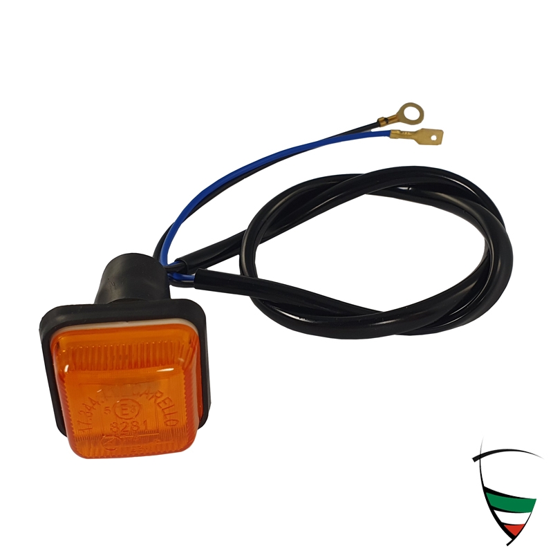 Seitenblinker eckig, für Spider 83-89, Alfetta, Giulietta, Alfetta GTV/6, AlfaSud, in Carello Design