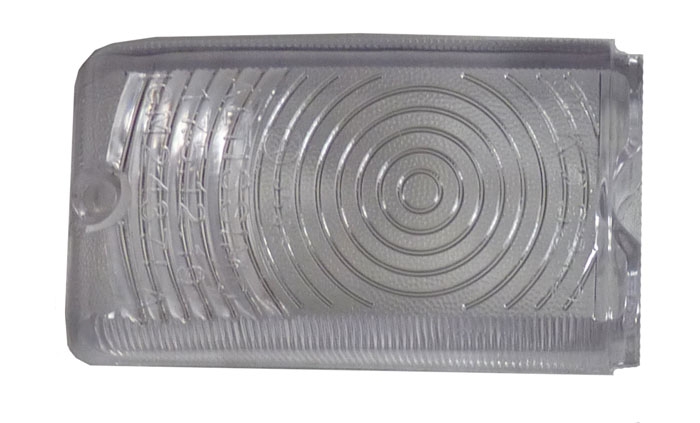 Standlichtglas Giulia Bj. 1962-74 Altissimo weiß (Chromsteg)