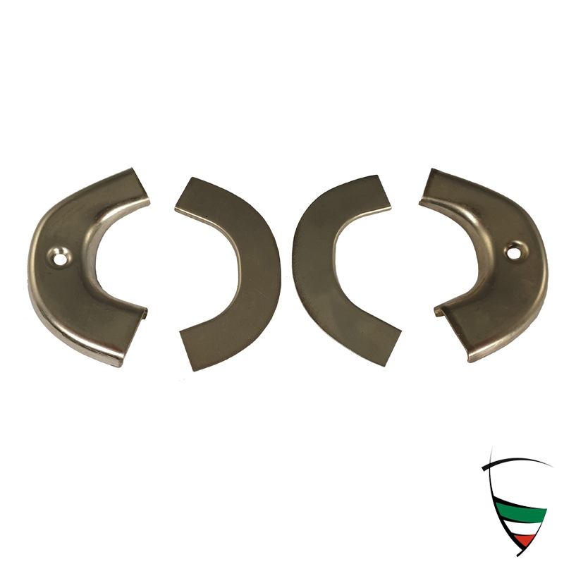 Endstücke f. Zierleiste innen hinteres Ausstellfenster GT/V Edelstahl, als Satz