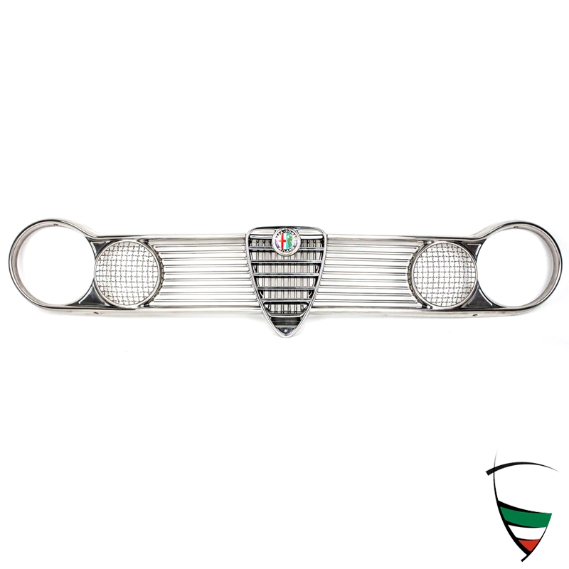 Kühlergrill Giulia TI 1-Teilig 2 Scheinwerfer Edelstahl Racing