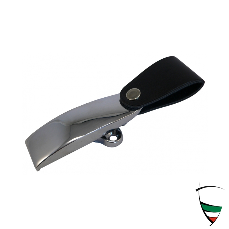 Verdeckverschluss mit Lasche kurze Version verchromt