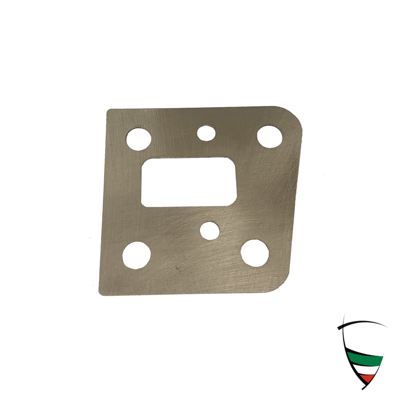 Türscharnier Distanzplatte Edelstahl 1mm GT Bertone oben 2. Serie