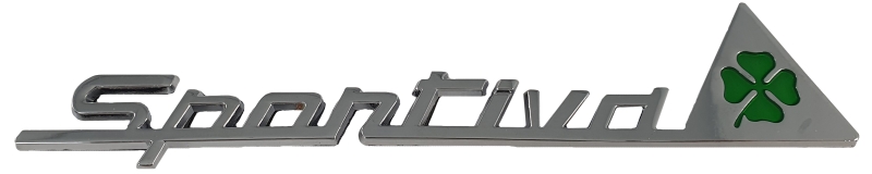 lettrage sportiva avec trèfle à quatre feuilles sur le côté chrome 148x28mm Giulietta à partir de 2010