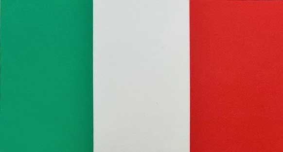 STICKER "ITALIAN FLAG" 160 mm