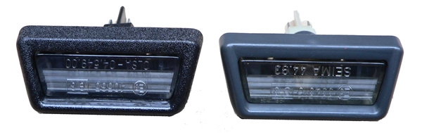 alumbrado de la placa GTV >76 gris o negro