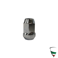 bullone ruota cromato filettatura sx, per cerchi in lega