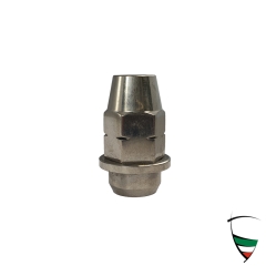 bullone ruota V2A lisciato , filettatura sinistra