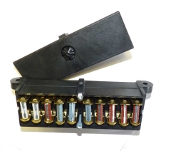 Sicherungskasten Alfa 105/115 für 10 Sicherungen unterm Armaturenbrett (22 Anschlüsse)