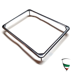 Nummernschildrahmen Giulia/Berlina/GT Edelstahl, einteilig mit Gewindestiften