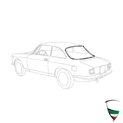 Zierrahmen Heckscheibengummi Bertone