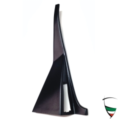 vestido montant central izq. Spider 70-83, 1 orificio,negro, en plastico con estructura Skay