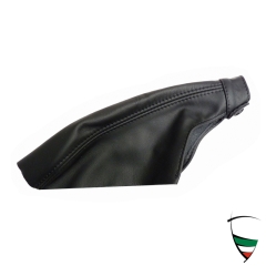HANDBRAKE LEVER BOOT BLACK LEATHER SPIDER 87-93