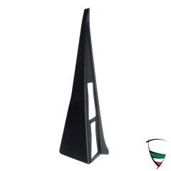 vestido montante central izq. Spider, 83-93, 2 orificios, negro, en plástico cubierto con Skay