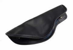 HANDBRAKE LEVER BOOT - LEATHER blue SPIDER
