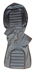 SEAT COVER black/transverse seam 25 cm rest - SPIDER 2000 1983-86