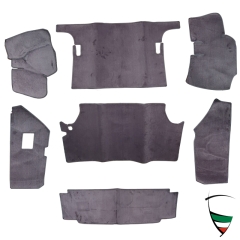 Kofferraumteppich Berlina 1750-2000 68-72 Satz Komplett Anthrazit/Grau, Velours