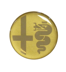 EMBLEM FOR RADIO COVER AND C-PILLAR GIULIA SUPER (GOLD) 33mm