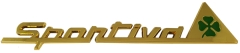 Schriftzug Sportiva mit Kleeblatt seitlich gold 148x28mm Giulietta ab 2010