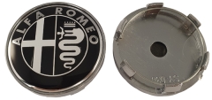 Felgenemblem Alfa Romeo schwarz/weiß 60mm 1 Stück