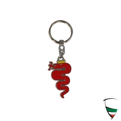 portachiavi serpente rosso