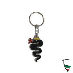 portachiavi serpente nero