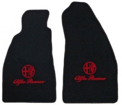 Fußmatten Spider (916) schwarz/ rotes Emblem Tuftvelour,gekettelt Rückenbeschichtung:Latex-Feinprägung